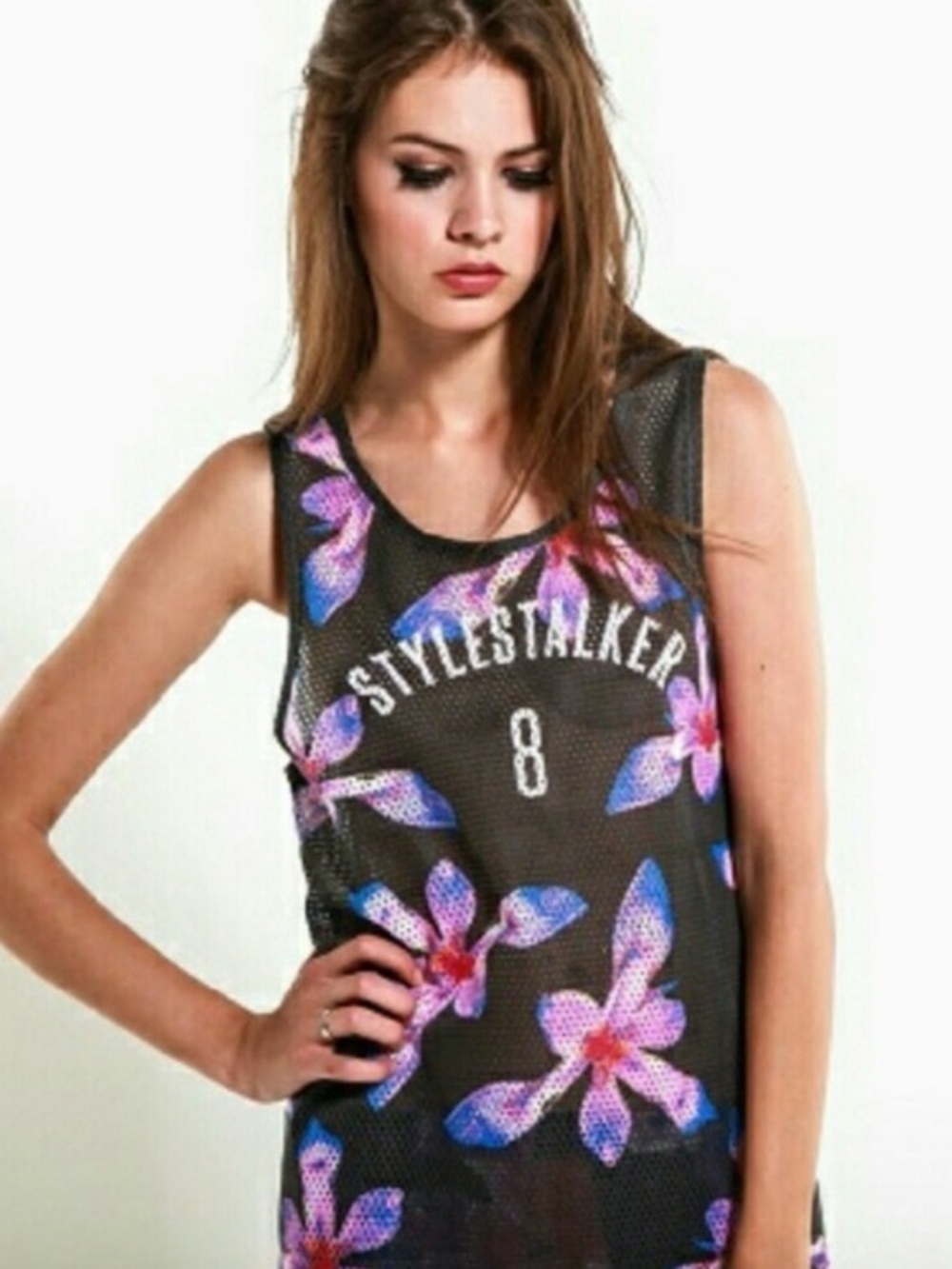 🧋 STYLESTALKER Floral Turbo Tank NWT $90 XS
